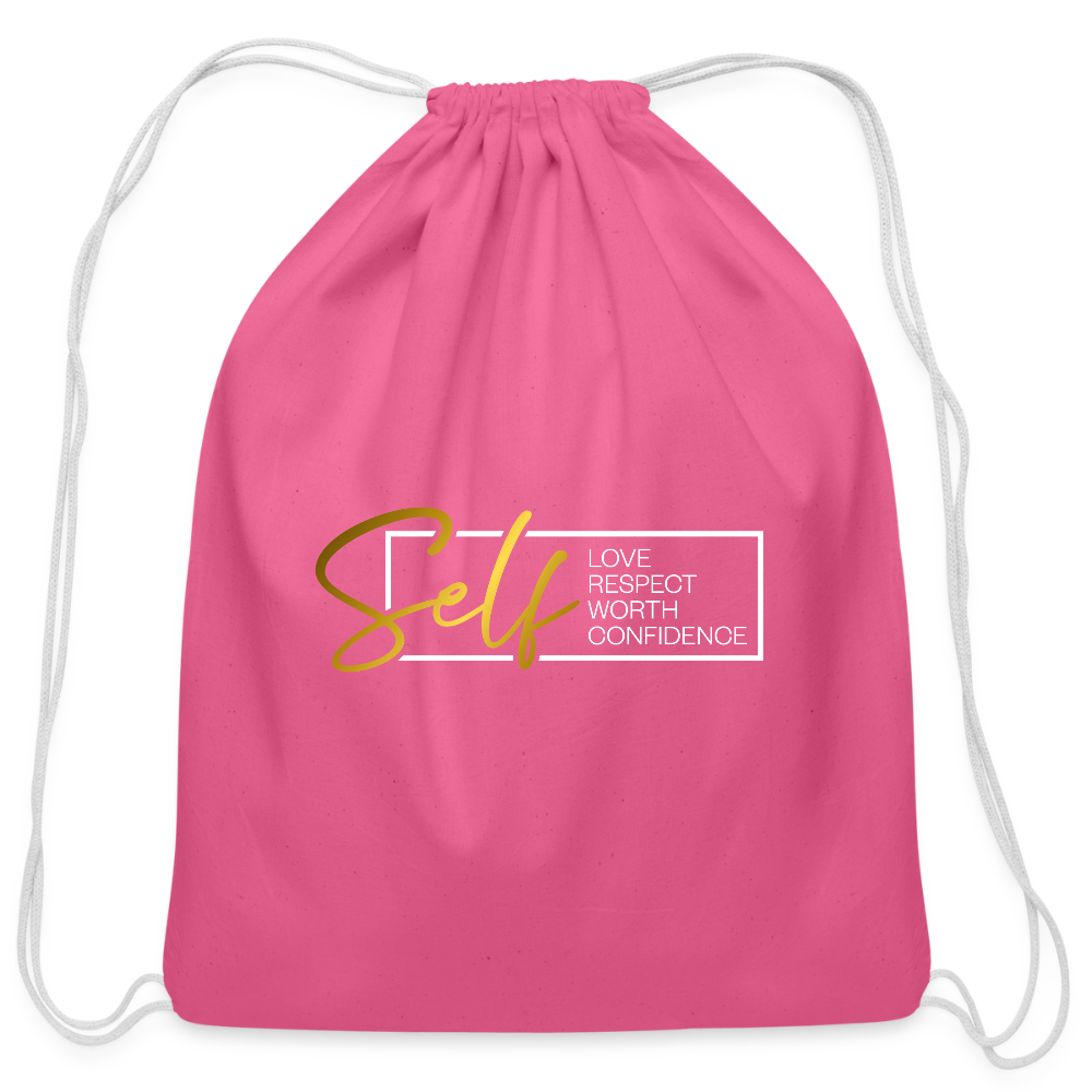 Cotton Drawstring Bag - pink