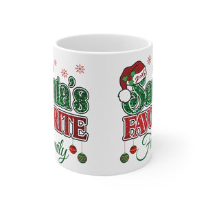 Santa's Favorite Family Mug