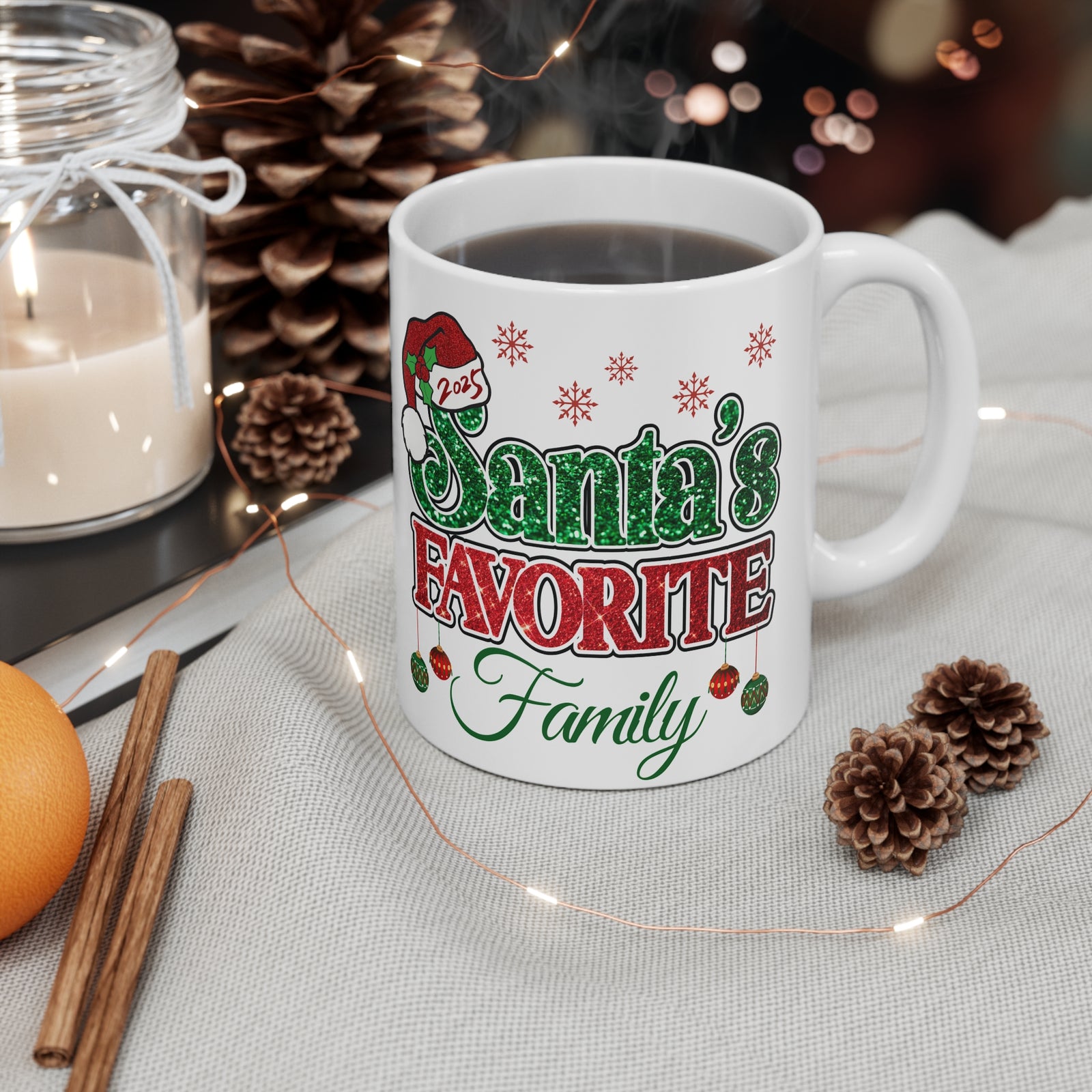 Santa's Favorite Family Mug