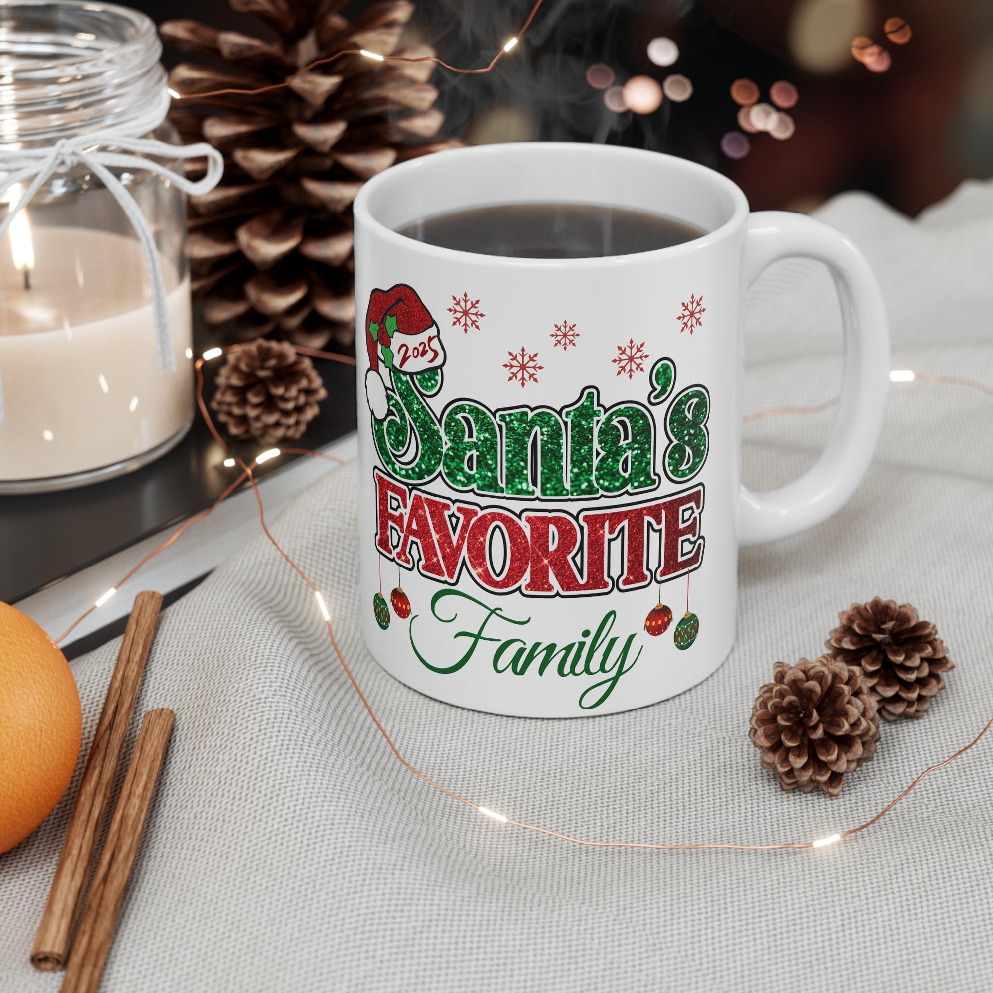 Santa's Favorite Family Mug
