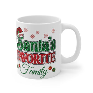 Santa's Favorite Family Mug