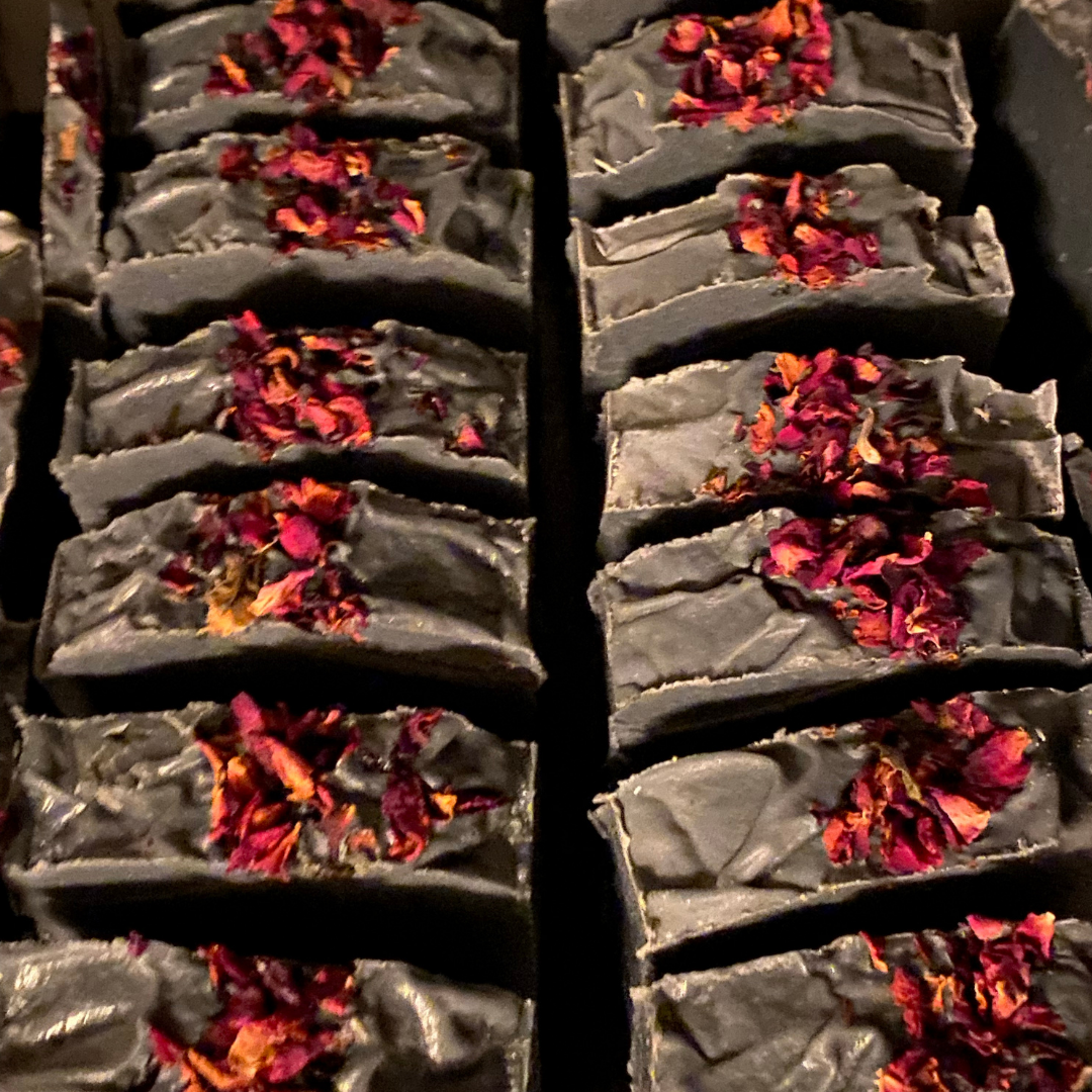 Rose Activated Charcoal Body Bar